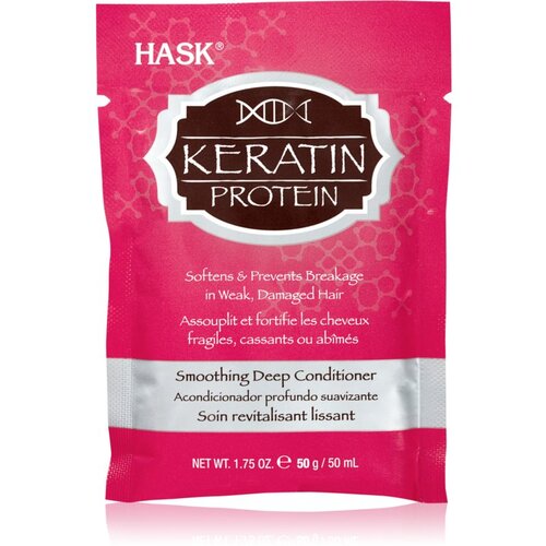 Hask Keratin Protein globinsko hranilni balzam za po&amp;scaron;kodovane in kemično obdelane lase 50 ml Slike