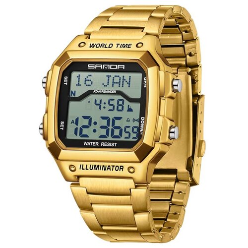 Sanda Digitalni sat AB-41775 - Zlatni Cijene