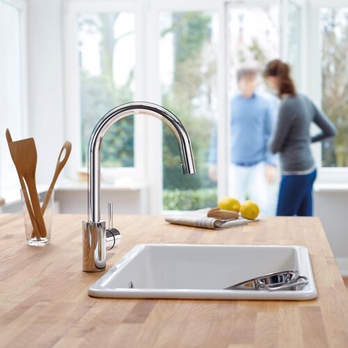 Grohe izvlečna enoročna kuhinjska armatura Concetto (31483002) Slike