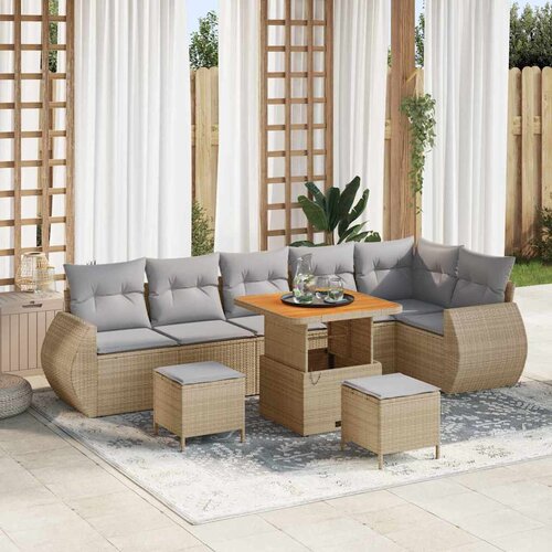 Sjedeća garnitura za vrt 9 kom. 9-Broj sjedala Cijene