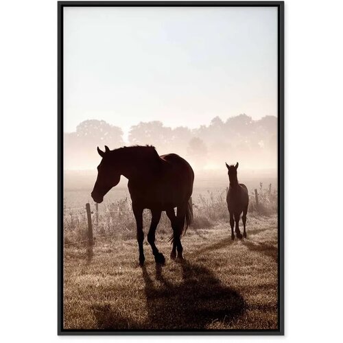  Slika - Morning of Memories (1 Part) Vertical 80x120 U crnom drvenom okviru Slike