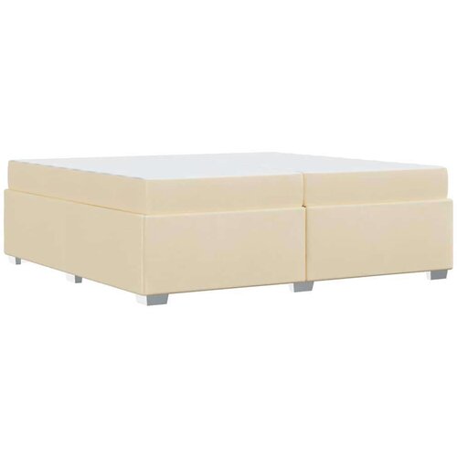  Krevetna konstrukcija Krema 200 x 200 cm tkanina Slike
