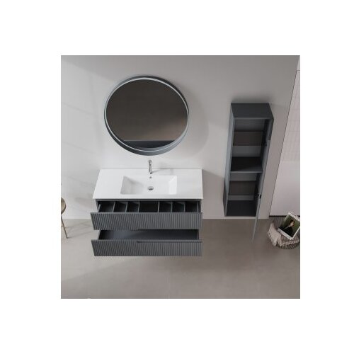 Hanah home Kupatilski ormarić sa umivaonikom i ogledalom (2 komada) Moonlight 120 v2 404 Cene