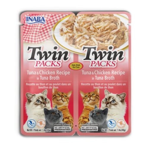 Inaba twin Packet za mačke - Piletina i tuna 12x80g Slike
