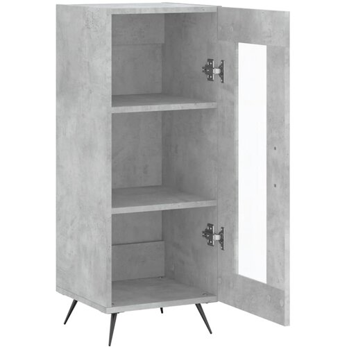  Komoda siva boja betona 34,5x34x90 cm od konstruiranog drva Slike