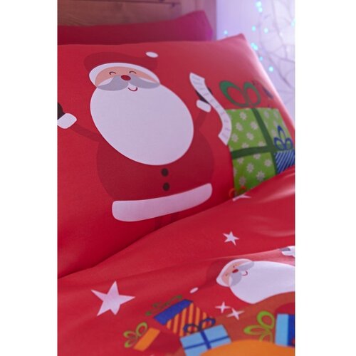 Catherine Lansfield Rdeča otro&amp;scaron;ka posteljnina za posteljico 120x150 cm Santa&amp;#039;s Christmas Presents &amp;ndash; Slike