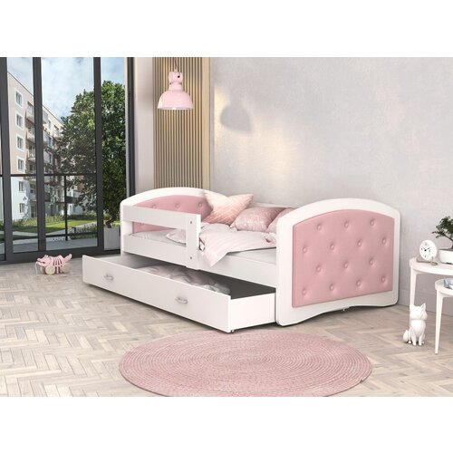 Megi dečiji tapicirani krevet - rozi 160x80 Cene