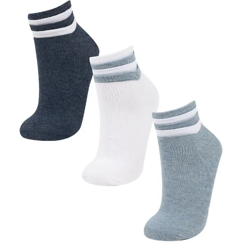 Defacto Women's 3-Pack Cotton Ankle Socks