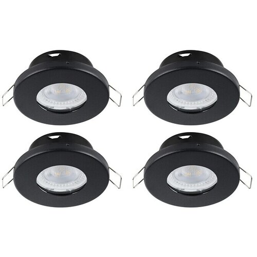 Eglo Set okroglih LED vgradnih svetilk Mazuby-LED 1 (5 W, Črna, Topla bela) Cene