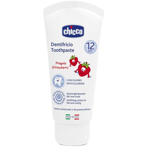 Chicco zubna pasta ili gel jagoda 12m+ Slike
