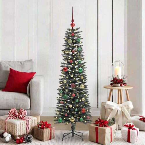 vidaXL Umestno božično drevo med 150 LED Zelena 43 x 43 x 150 cm Cene