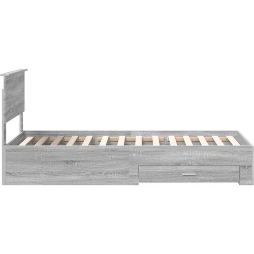  Okvir za krevet Siva Sonoma 90 x 190 cm Konstruirano drvo Slike