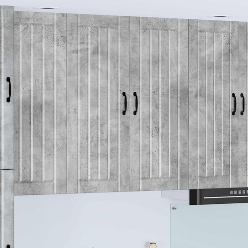  Ormar za Zid Lucca Betonska siva 80 x 31 x 100 cm Slike
