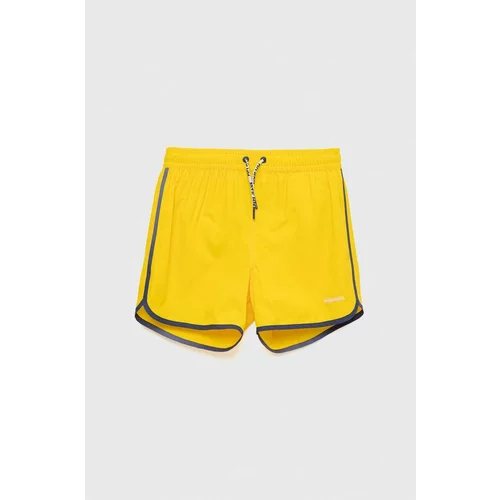 Pepe Jeans Dječje kratke hlače za kupanje Gregory boja: žuta, glatki materijal