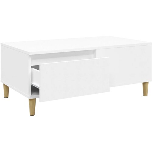  Stolić za kavu bijeli 90 x 50 x 36,5 cm od konstruiranog drva Slike