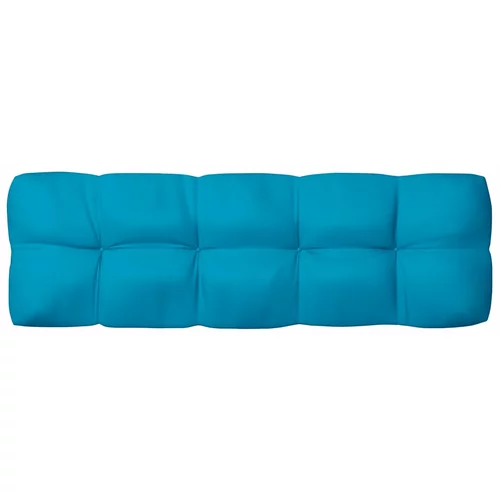 vidaXL Blazina za kavč iz palet modra 120x40x10 cm