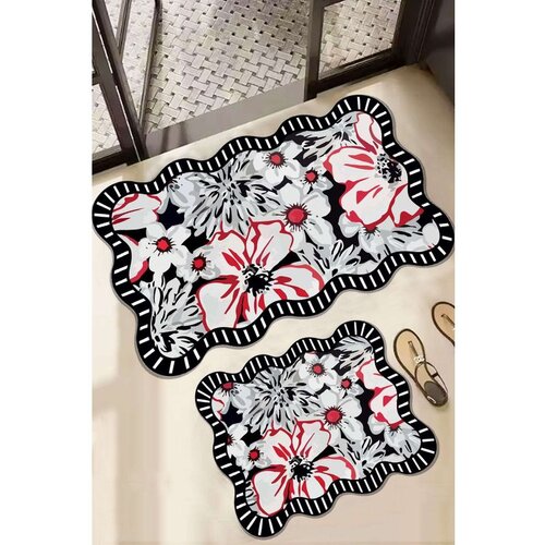  Grocen Multicolor Bathmat Set (2 Pieces) Cene