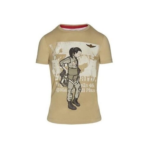 Aeronautica Militare Majice s kratkimi rokavi TS1973DJ35957447 Bež Cene