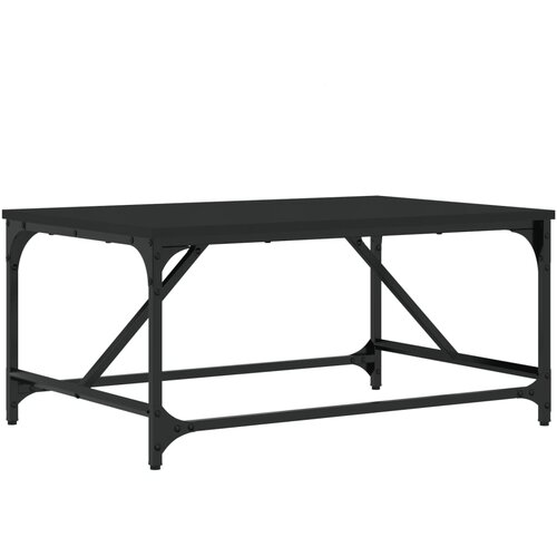 Maison Chic Klubska mizica - kavna mizica - Nizka mizica črna 75x50x35 cm inženirski les, (21753534) Slike