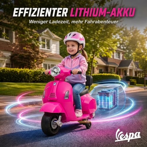 Dječji električni motocikl Mini Vespa GTS 6V 1.5-3 godine Slike