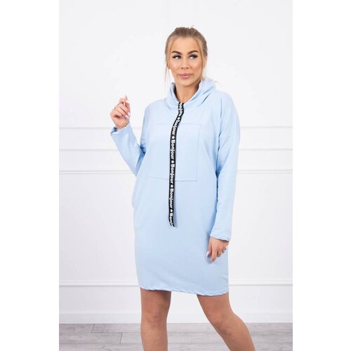 Kesi Tie dress light azure Slike