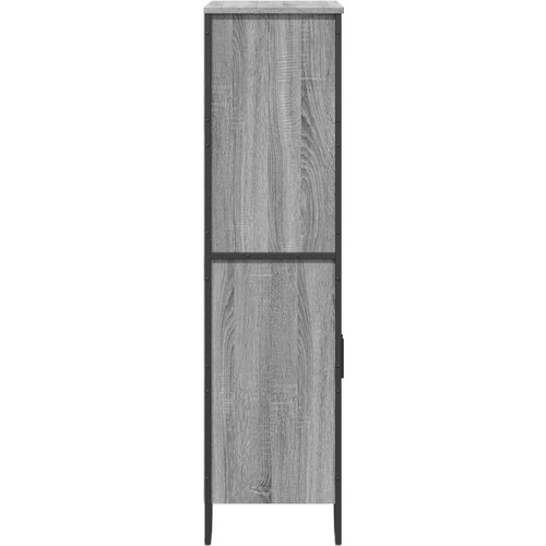 VidaXL Visoka komoda boja hrasta 79,5x35,5x137,5 cm konstruirano drvo Slike