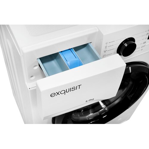 EXQUISIT Izbrana pralni stroj 8 kg, 1400 WA8014-020A, obr/min, bela. Slike