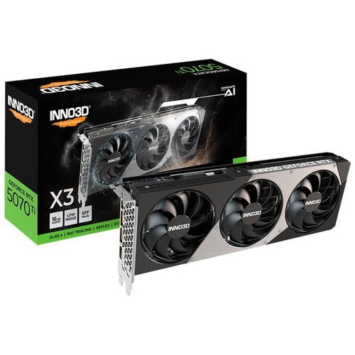 Inno3d Grafička kartica GeForce RTX 5070 Ti X3 OC 16GB GDDR7 Black Cene