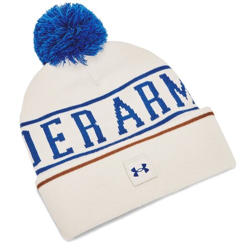 Under Armour M Halftime Pom Beanie-WHT Slike