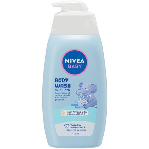 Nivea Baby Body Wash Mild Bath gel za prhanje in umivanje za nežno kopel 450 ml za otroke Cene