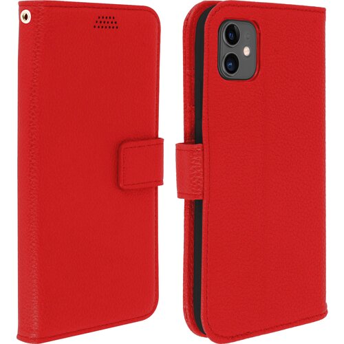 AVIZAR Ovitek za iPhone 11, držalo za kartico in video, z zrnatim ucinkom - rdec, (20599607) Slike