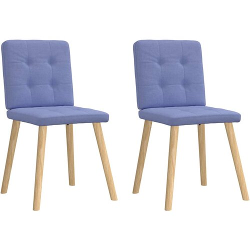 vidaXL Jedilni stoli 2 kosi jeans modra blago Cene