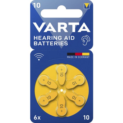 Varta 1x6 Hearing Aid Batteries Type 10 24610101416 Slike