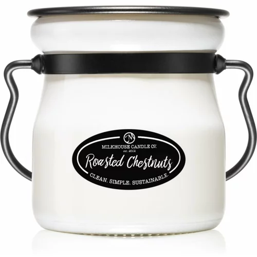 Milkhouse Candle Co. Creamery Roasted Chestnuts dišeča sveča Cream Jar 142 g
