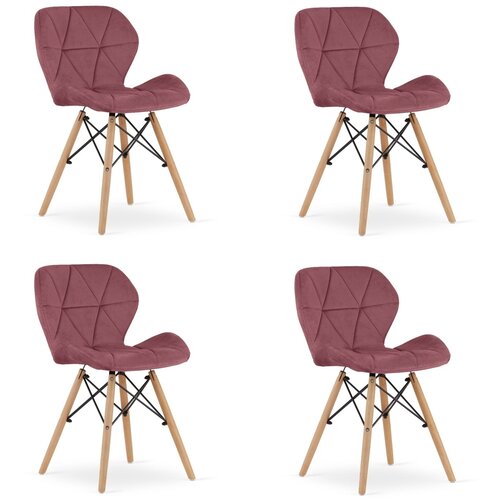 OSKAR LAGO stolica od somota - set 4komada roze Slike