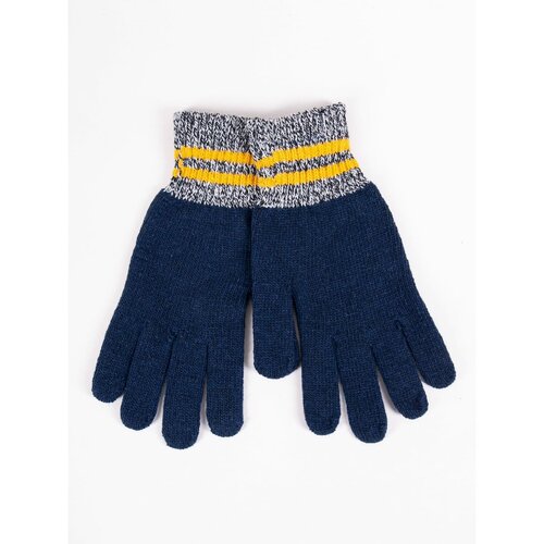 Yoclub Man's Gloves RED-0074F-AA50-006 Navy Blue Slike