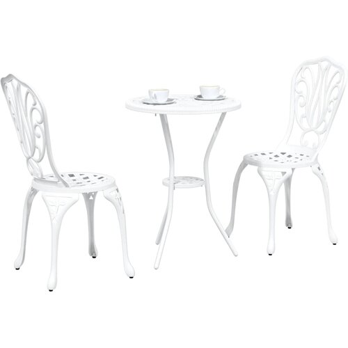 Bistro set za vrt 3 pcs Aluminij Slike