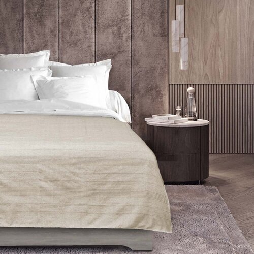 Douceur d int&amp;eacute;rieur Kremno belo pregrinjalo 180x220 cm Lucile &amp;ndash; Slike