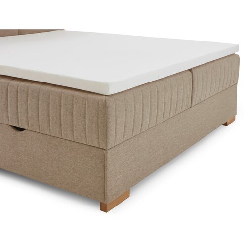 Meise M&amp;ouml;bel Bež boxspring krevet s prostorom za pohranu 160x200 cm Tambo &amp;ndash; Slike