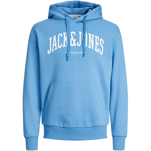 Jack & Jones Sweater majica 'JOSH' azur / bijela