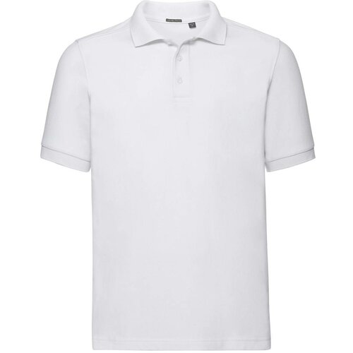 RUSSELL Men's T-shirt Tailored Stretch Polo R567M 95% smooth cotton ring-spun 5% Lycra 205g/210g Slike