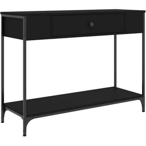 Maison Chic konzolna miza - miza ob steni črna 100x34,5x75 cm inženirski les, (21785828) Slike
