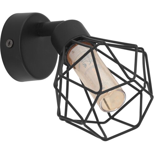 Eglo zapata 1 reflektor/1, led, g9, 1x3w, 360lm, crna/čelik/amber staklo Cene