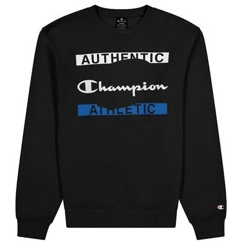 Champion Puloverji Crewneck Sweatshirt Črna Slike