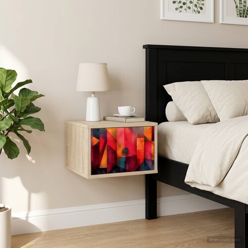 Wall-mounted noćni ormarić HEESCH Hrast sonoma 36 x 33 x 25 cm Cene