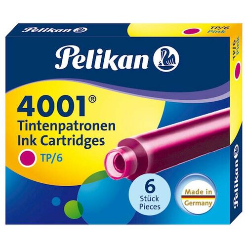 Pelikan črnilni vložek 4001 tp/6, pink 321075 Cene