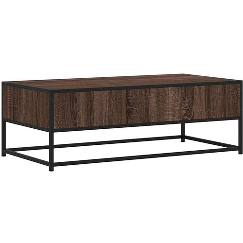 vidaXL Stolić za kavu boja hrasta 100 x 50 x 35 cm od drva i metala Cijene