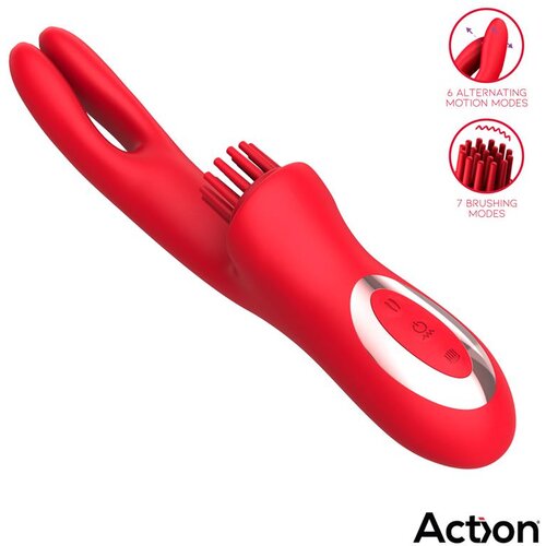 Action Vibrator Rabbit Bilma Red Slike