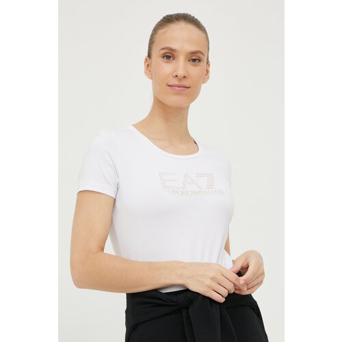 Ea7 Emporio Armani Majica kratkih rukava za žene, boja: bijela Slike
