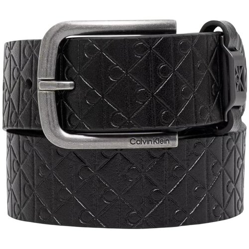 Calvin Klein Jeans Pasovi ROUND BUCKLE AOP 35MM FIXED LV04D7131G Črna Slike